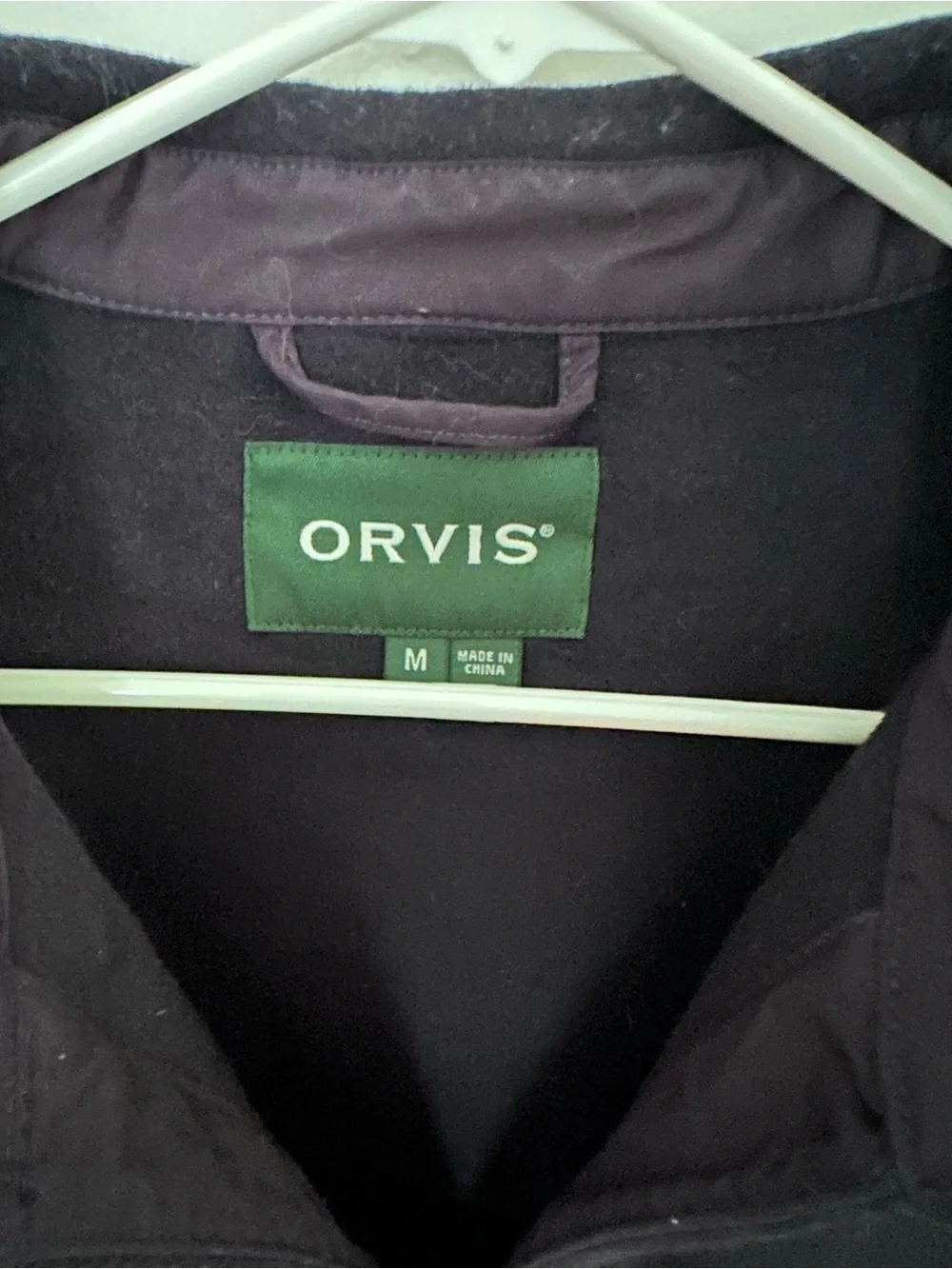 Orvis Wool Blend Navy Shirt Jacket Mens Shacket Medium 1